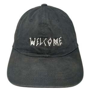 Welcome Skateboards Baseball Cap Black One Size WELCOME Embroidery Slideback Hat